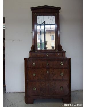 Empire Style Toilette Dresser with Mirror