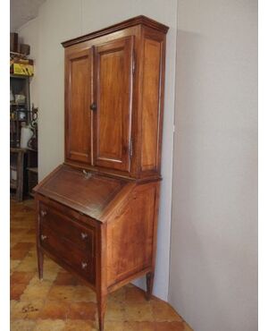 TRUMEAU STILE LUIGI XVI IN NOCE ITALIANO EPOCA 800 cm L 85xP48xH184