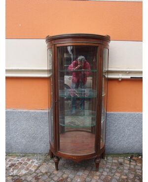 Napoleon III style one-door display cabinet cm L73xW39xH149