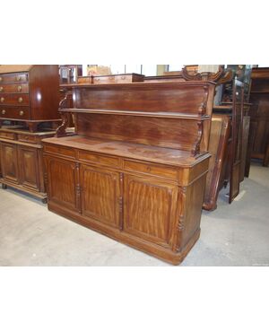 CREDENZA A TRE PORTE IN MOGANO EPOCA 800 cm L202xP60xH100 Totale H 168
