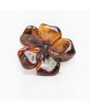 Dark amber flower - G/283 -