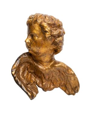 Gilded wooden angel - O/7282 -