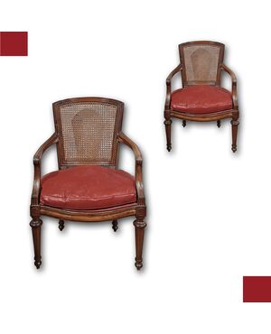 PAIR OF NEOCLASSICAL ARMCHAIRS LATE 18TH CENTURY
