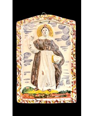 Formella devozionale raffigurante San Vincenzo Ferreri. Imola