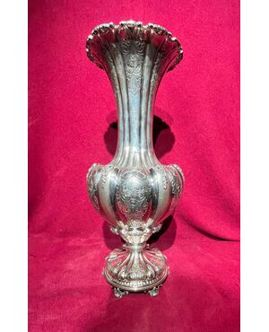 800 silver vase h, cm 44