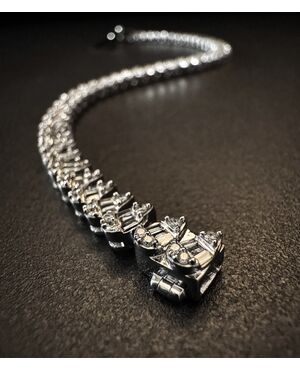 Bracciale  a  goccie  con  Diamanti