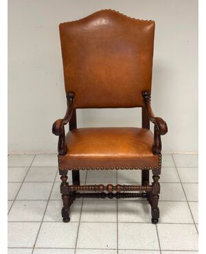 Louis XIV bobbin armchair. Emilia 17th century