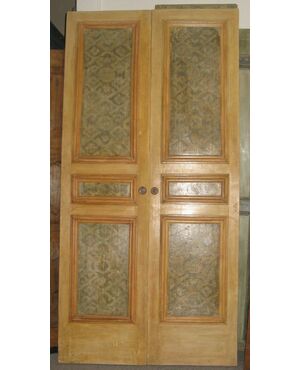 Genoese door painted with two panels