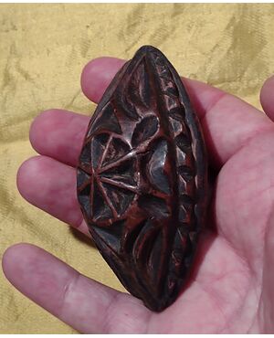 Marca da pane in bosso intagliato Piemonte