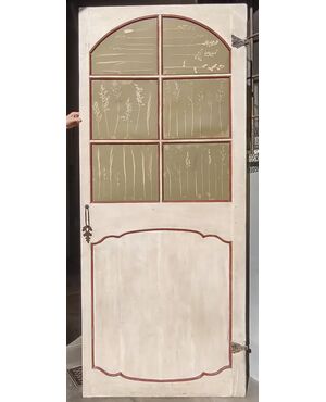Piedmontese door in Provençal style painted with tempera
