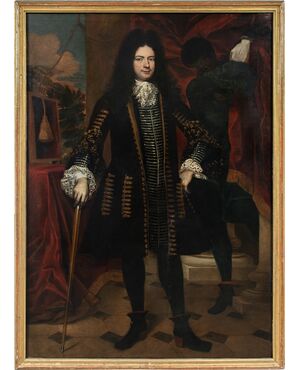 Giovanni Bernardo Carbone (Genoa 1614 – Genoa 1683) - Portrait of a gentleman.