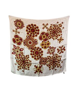 CHANEL Foulard Vintage in Seta Col. Beige