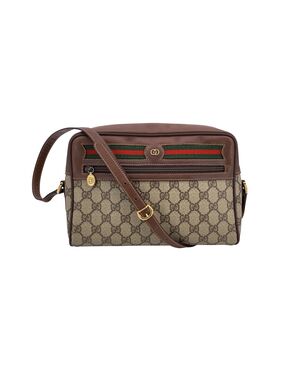 GUCCI Borsa a Tracolla Vintage in Tela Col. Bianco Ophidia M