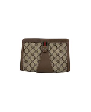 GUCCI Pochette Vintage in Tela Col. Beige Ophidia S