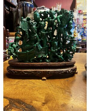 Important malachite block