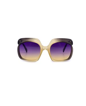 DIOR Occhiali da Sole Vintage in Acetato Col. Giallo Oversize