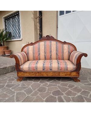 The Timeless Elegance of a 19th Century Venetian Walnut Sofa