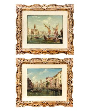 Pair of Venetian Views