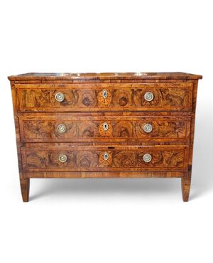 CASSETTONE IN RADICA DI ULIVO - EMILIA - FINE XVIII SEC.