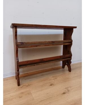 Piccola piattaia da appoggio/muro in abete - fine '800