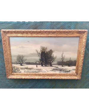 19th century winter landscape