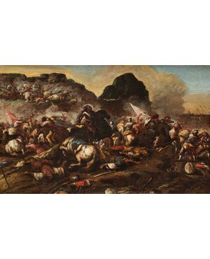 Antonio Calza (Verona, 1653-1725), Battaglia tra Cristiani e Turchi