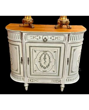 Servante a mezzaluna in noce