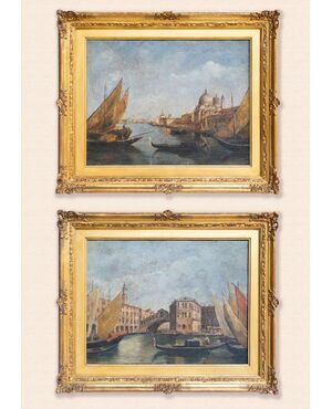 Coppia di vedute di Venezia – Fine XVIII / inizi XIX secolo