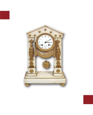 OROLOGIO A TEMPIETTO NEOCLASSICO FINE XVIII SECOLO
