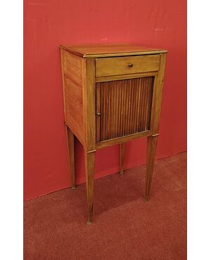 Cherry shutter bedside table