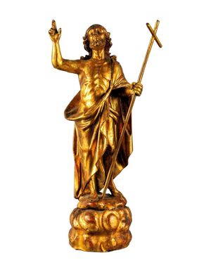 "Christ Resurrected" Gilded wooden sculpture