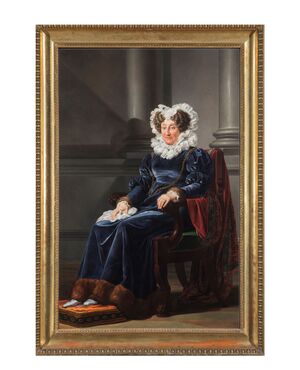 Pelagio Palagi (Bologna, 1775 - Turin, 1860) "Portrait of Duchess Rosina Serbelloni"