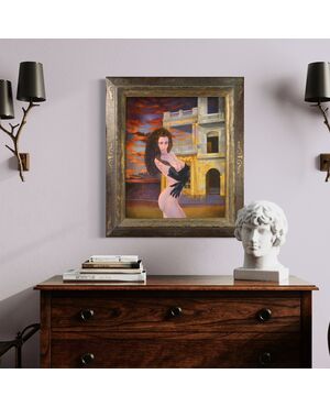 Quadro francese firmato nudo femminile