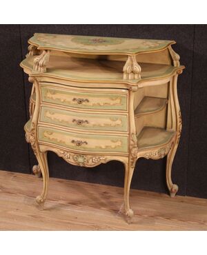 Lacquered sideboard in Venetian style from the 70s