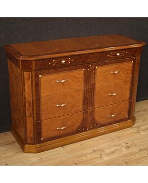 Italian chest of drawers in wood from 20th century