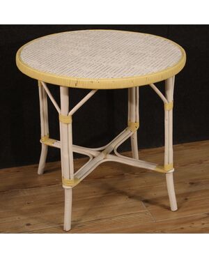 Wicker garden coffee table from the 80s