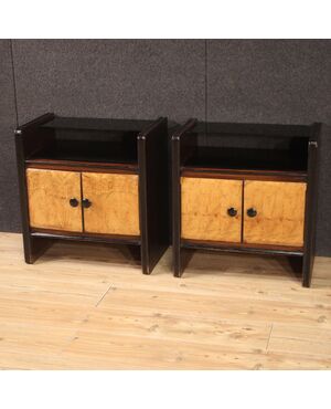 Pair of Art Deco style bedside tables