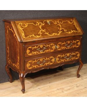 Great Italian inlaid bureau from the 20s