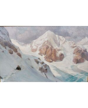 Winter view of the Gran Zebru