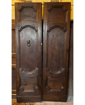 PTCI398 - Portoncino in castagno, epoca fine '700, misure cm L 119 x H 226