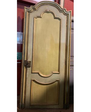 PTL719 - Porta antica con telaio, epoca '700, luce cm L 88 x H 240