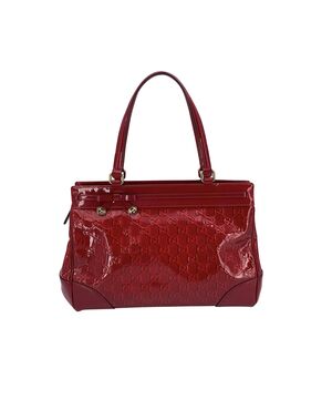 GUCCI Borsa Shopper in Pelle Lucida Col. Rosso M
