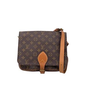 LOUIS VUITTON Borsa a Tracolla Vintage in Tela Col. Marrone Cartouchiere M