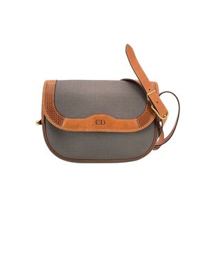 DIOR Borsa a Tracolla Vintage in Tela Col. Grigio M