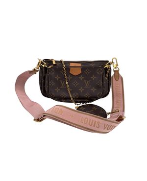 LOUIS VUITTON Borsa a Tracolla in Tela Col. Marrone Multi Pochette Accessoires S