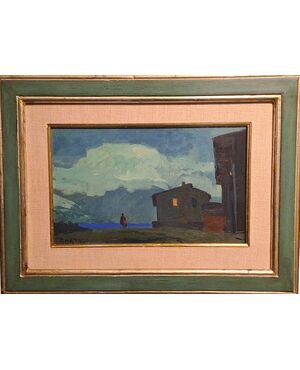 NOTTURNO CON FIGURA - RENATO NATALI (1883 - 1979)