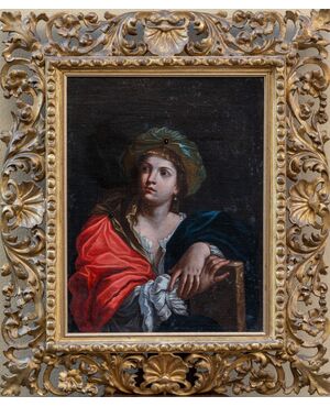 Sibilla - Flaminio Torri (Bologna, 19 maggio 1620 – Modena, 6 agosto 1661) attr. (Prof Milantoni) - XVII secolo - Olio su tela dalla collezione Hope
