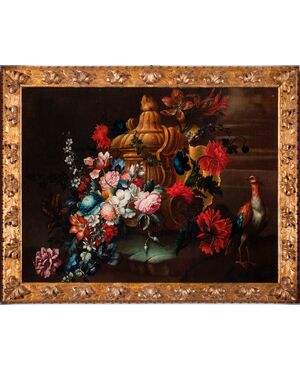 Piedmontese school floral still life