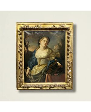 
Dipinto Allegoria della Musica – Olio su tela del XVIII secolo