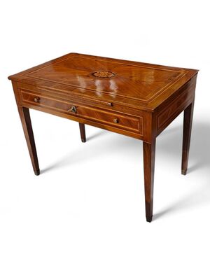 PICCOLO SCRITTOIO LASTRONATO - LOMBARDIA - LUIGI XVI